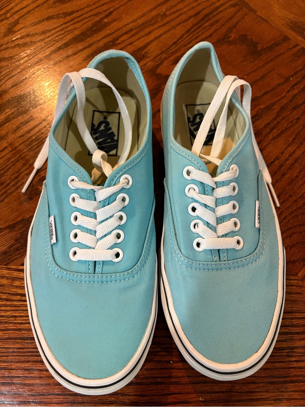 Vans Canvas Low-Top Sneakers - Aqua Blue